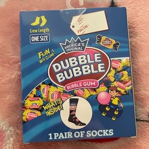 Double bubble crew socks